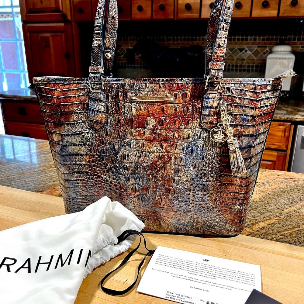 Brahmin Asher Tote in Cedar